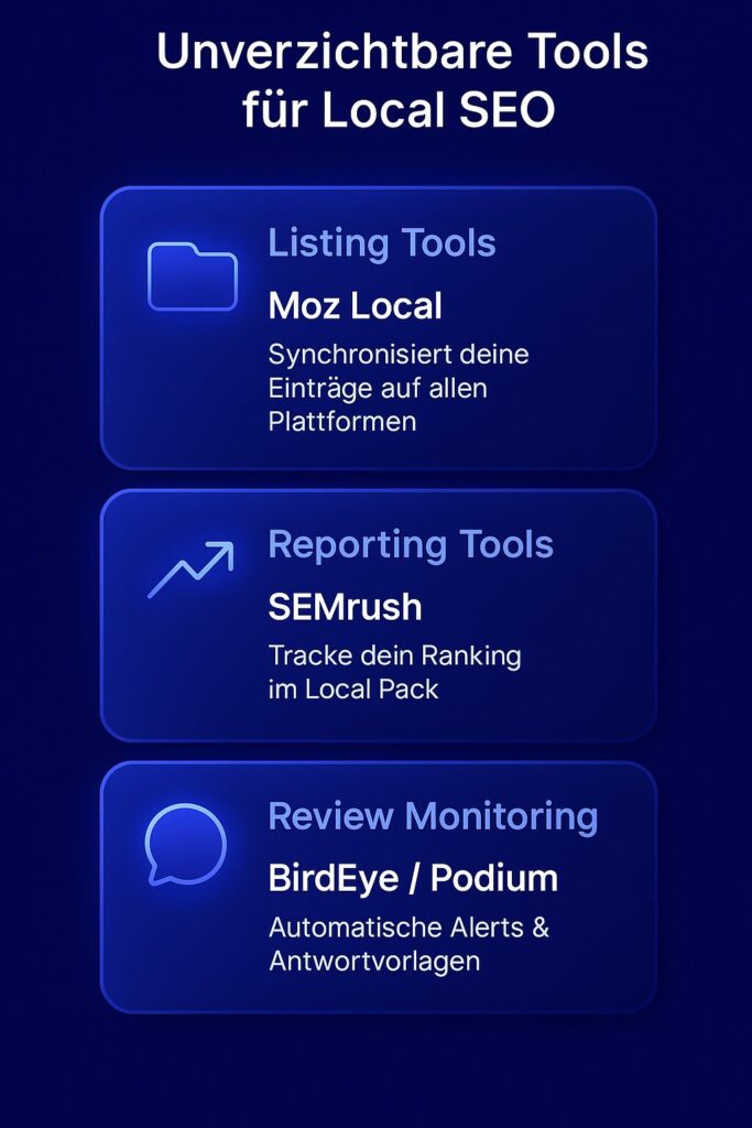 Unverzichtbare Tools für Local SEO